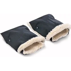 Sensillo Rukávník na kočárek 2 ks 45x21 black
