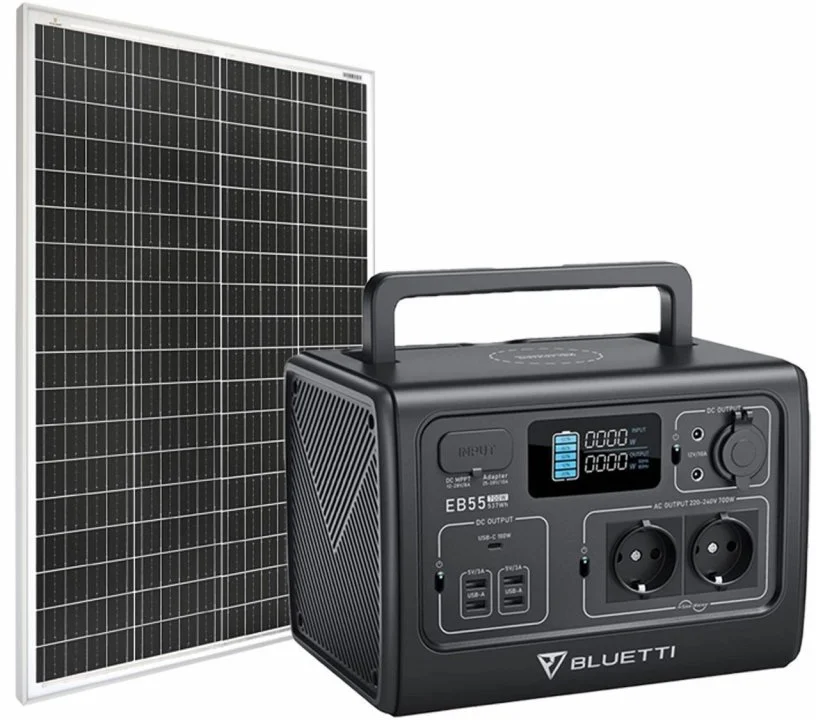 Set bateriový generátor BLUETTI EB55 a solární panel Viking SCM135