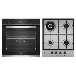 Set vestavná trouba Beko BBIM13300XD a vestavná plynová varná deska Beko HIBW64125SX