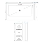SET Videotelefon VERIA 3001-W (Wi-Fi) bílý + vstupní stanice VERIA 301 
