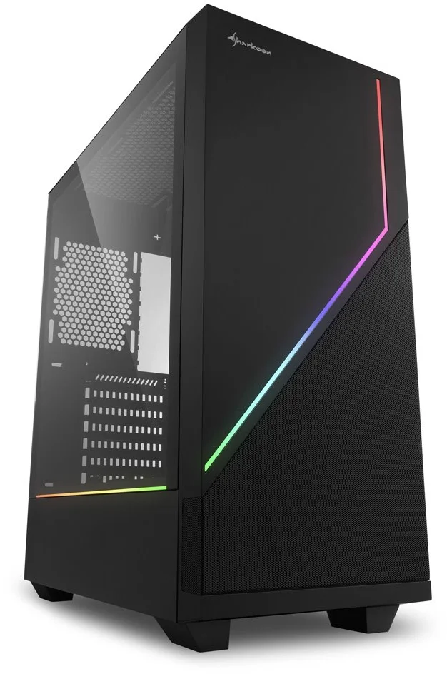 SHARKOON RGB FLOW ATX MidiTower Black