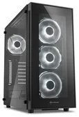 SHARKOON TG5 red ATX MidiTower bílá