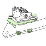 SHIMANO adaptér kot.brzd. SM-MA-R140P/D 140 mm PD typ zadní 