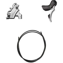 SHIMANO kot brzd-set CUES BR-U6030+ST-U6030 zad/pravá J-kit (ST) polymer BH59/170cm stříbrná pro 25