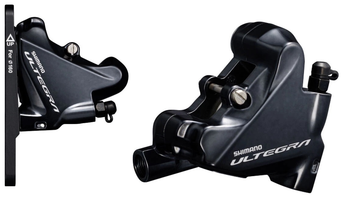 SHIMANO SET brzdy ULTEGRA BR-R8070 ako (hydr) strmeň predný+zadný plochý držiak polyméru + chladič
