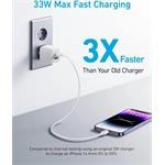 Sieťová nabíjačka Anker 323 33W, 1xUSB-C, 1xUSB-A biela