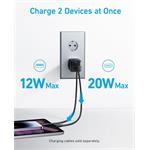 Sieťová nabíjačka Anker 323 33W, 1xUSB-C, 1xUSB-A čierna