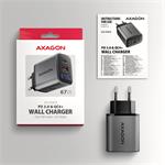 Sieťová nabíjačka AXAGON ACU-PQ67D GaN 67 W, USB-A + USB-C, PD3.0/PPS/QC4+/SFC2.0/Apple, LCD displej