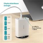Sieťová rýchlonabíjačka Epico UltraBoost GaN 140W EA140 - biela