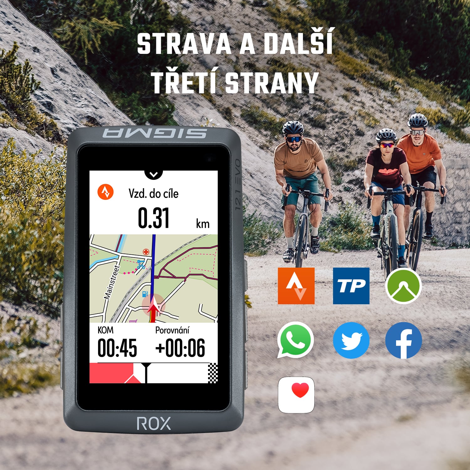 SIGMA ROX 12.1 EVO SENSOR SET šedá