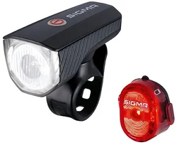 SIGMA světlo set - přední + zadn AURA 40 USB + NUGGET II. 17650 - Příslušenství na kolo - Osvětlení