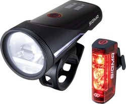 SIGMA světlo set - přední + zadní Aura 100 + HIRO 50 LINK USB - sada