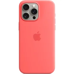 Silikónové puzdro Apple iPhone 15 Pro Max s MagSafe - Guava