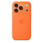 Silikónové puzdro Apple iPhone 17 Pro s MagSafe - Oranžové