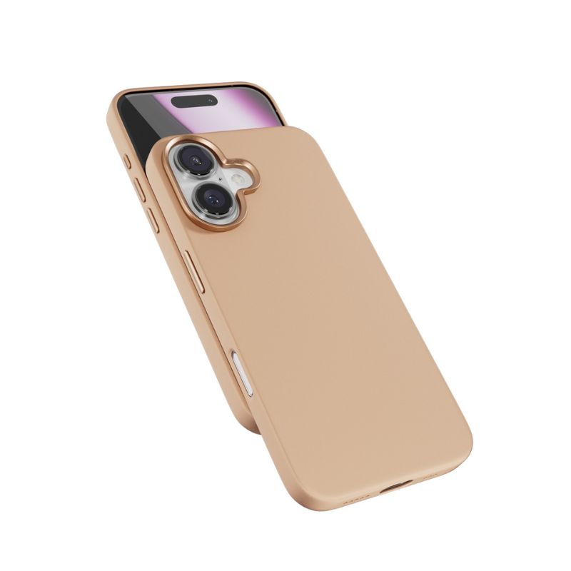 Silikónové puzdro Epico Mag+ pre iPhone 16 - Desert Titanium
