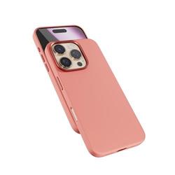 Silikónové puzdro Epico Mag+ pre iPhone 16 Pro - broskyňovo ružové