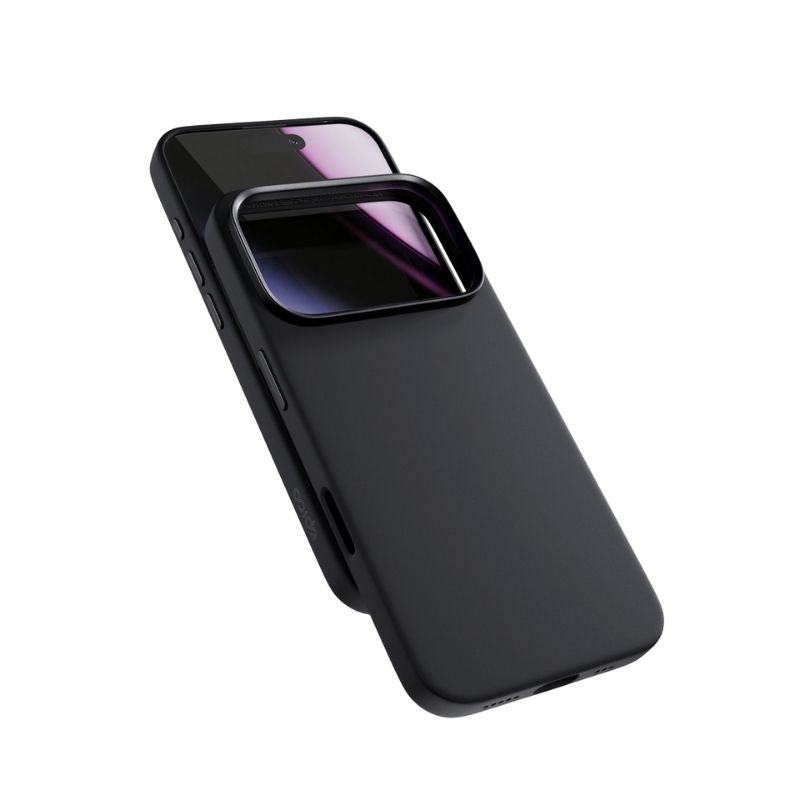 Silikónové puzdro Epico Pro Mag+ | iPhone 17 Pro Max | čierne | kompatibilné s Qi2 a MagSafe (ochrana ostrova fotoaparátu)