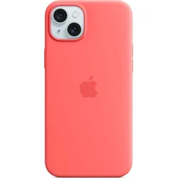 Silikónové puzdro na Apple iPhone 15 Plus s MagSafe - Guava
