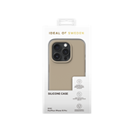 Silikonový ochranný kryt iDeal Of Sweden pro iPhone 15 Pro Beige