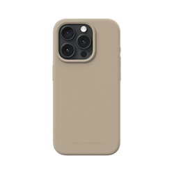 Silikonový ochranný kryt iDeal Of Sweden pro iPhone 15 Pro Beige