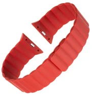 Silikónový remienok FIXED Magnetic Strap s magnetickým zapínaním pre Apple Watch 42 mm/44 mm, červený FIXMST-434-RD