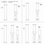 Silikónový remienok FIXED pre Apple Watch 38/40/41 mm, veľkosť XL, modrý