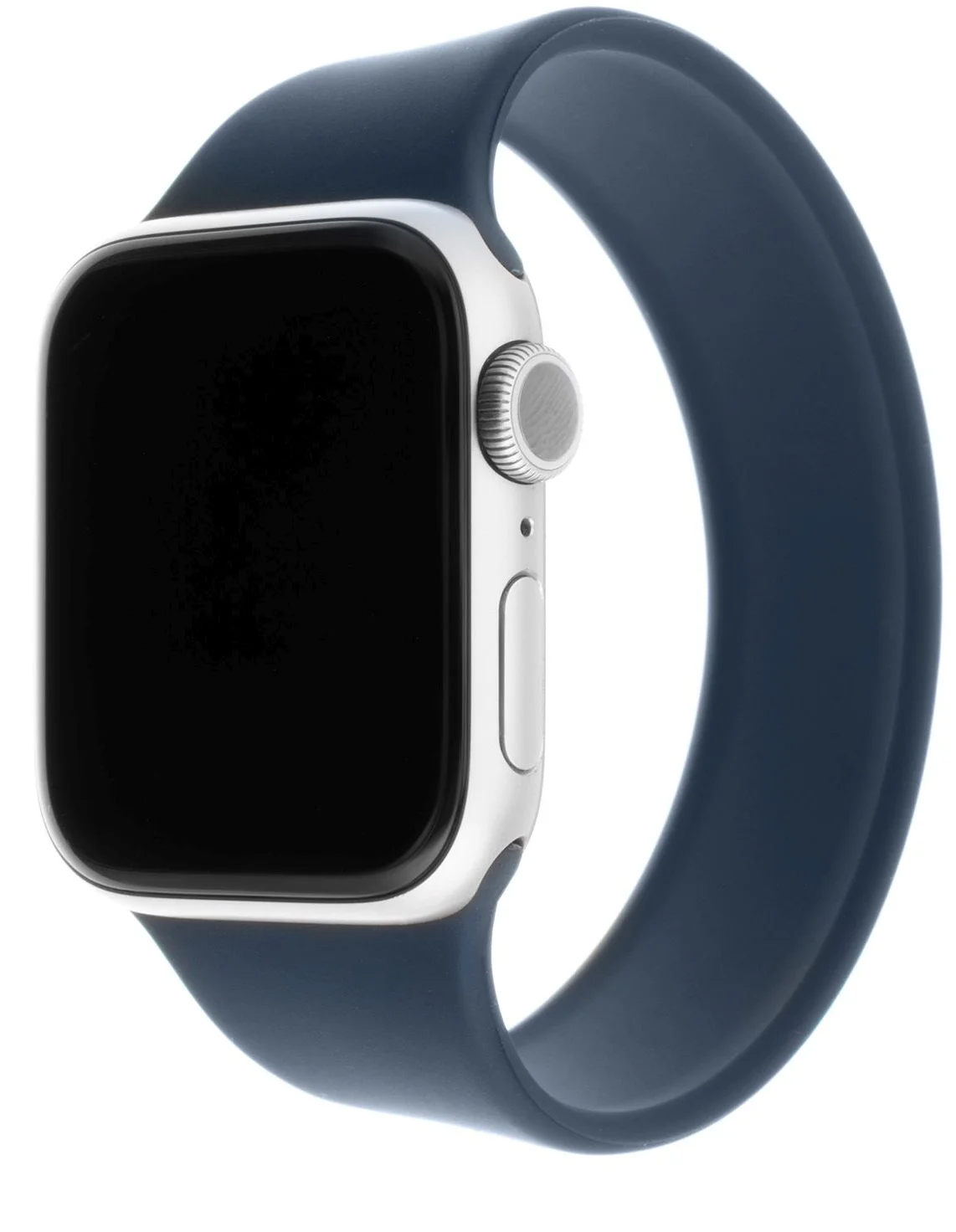 Silikónový remienok FIXED pre Apple Watch 38/40/41 mm, veľkosť XL, modrý