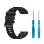 Silikónový remienok FIXED pre Garmin QuickFit 22 mm, čierny