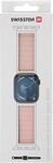 Silikónový remienok Swissten Magnetic pre Apple Watch 42/44/45/49 mm, ružová/cappuccino