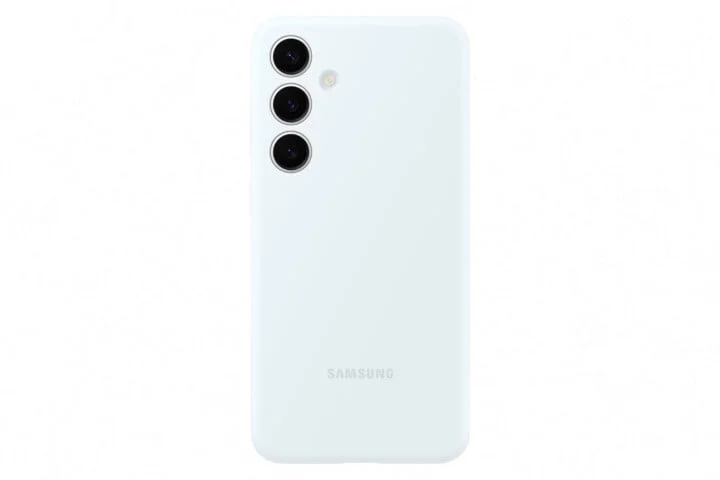 Silikónový zadný kryt Samsung pre Samsung Galaxy S24+ biely