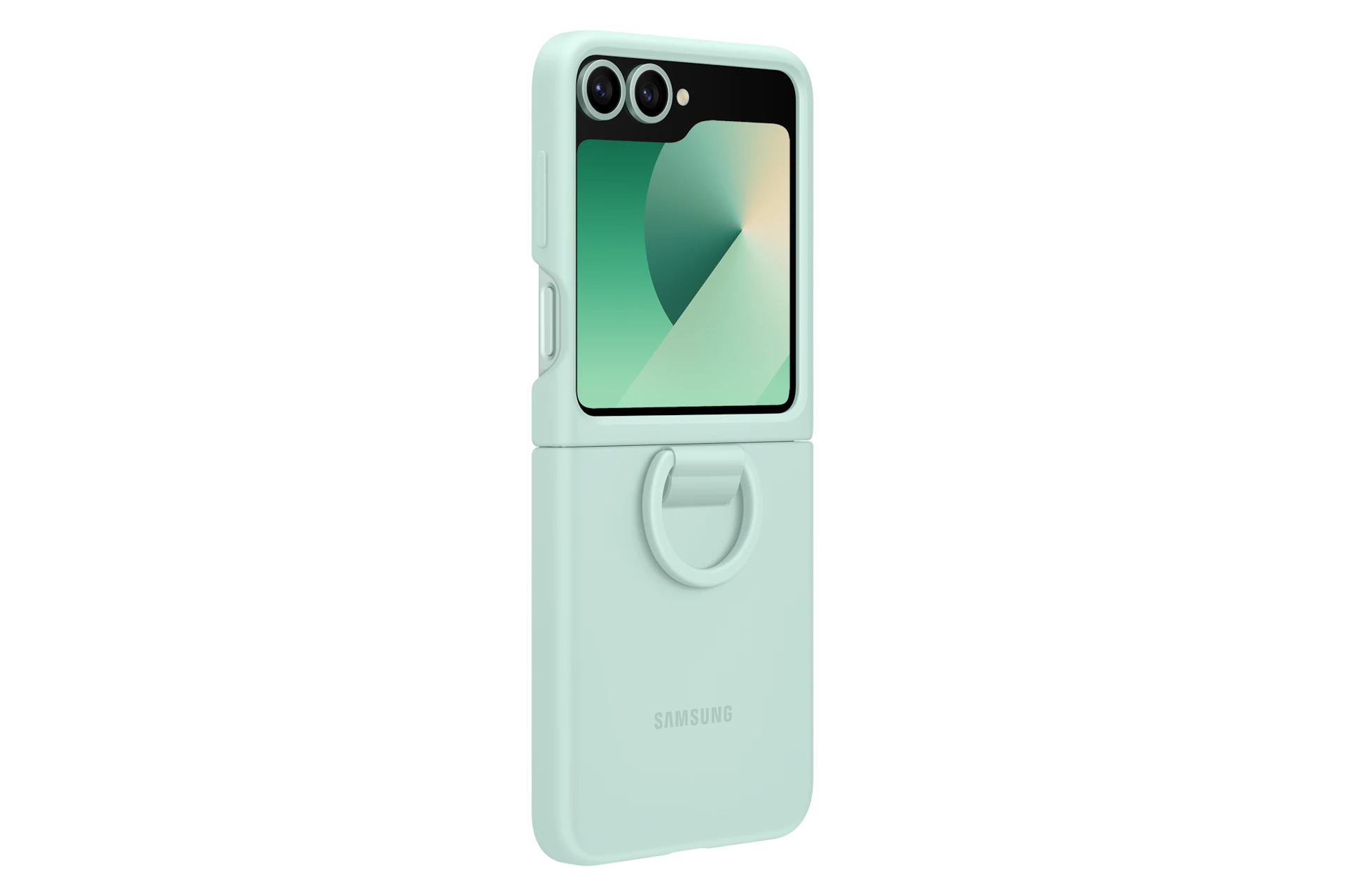 Silikónový zadný kryt Samsung pre Z Flip6 mint