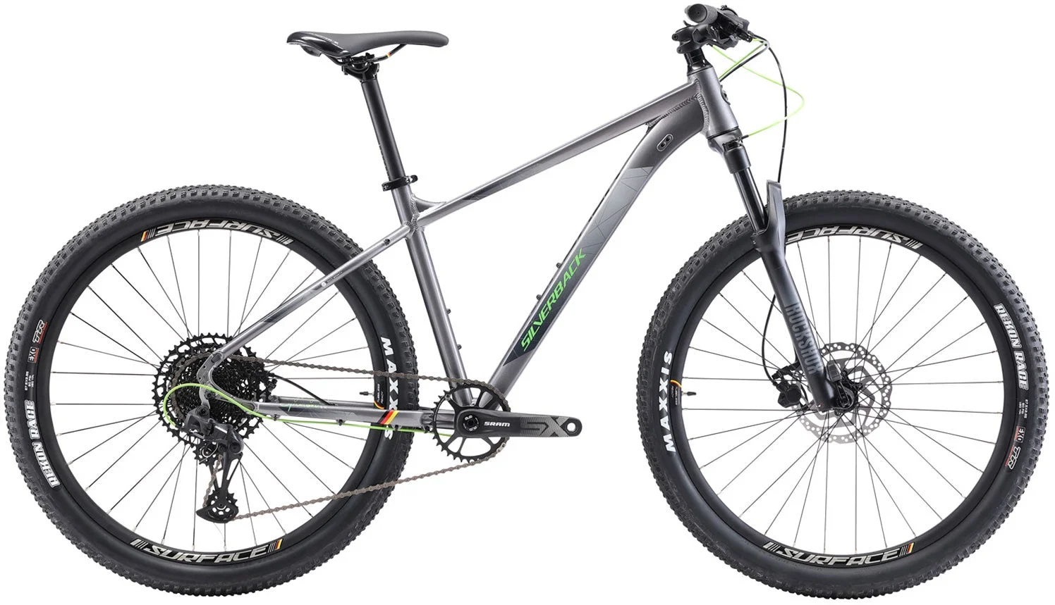 SILVERBACK 2022 Splash SX - Sivá/mätovo zelená - 17"/M