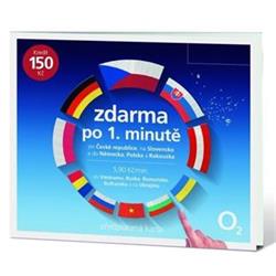 SIM karta O2 NA!DLOUHO s kreditem 150 Kč SIM karta, volání po 1. minutě do všech sítí zdarma, kredit 150 Kč SMALLPO2.150D31