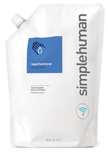 Simplehuman Hydratační tekuté mýdlo náhradní náplň s vůní spring water, 1 l
