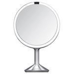 Simplehuman Kosmetické zrcátko Sensor TRIO MAX, DUAL LED osvětlení, 1x/5x/10, síťové