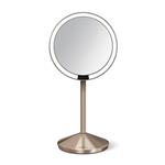 Simplehuman Kosmetické zrcátko Sensor Tru-lux LED osvětlení, 10x zvětšení, AKU ROSE GOLD