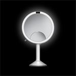 Simplehuman Luxusní kosmetické zrcátko TRIO, LED osvětlení, nerez, bílá