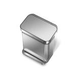 Simplehuman Pedal bin 55 l, matná oceľ, FPP, vrecko na tašku