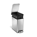Simplehuman Pedálový odpadkový koš 10 l, hranatý