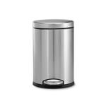 Simplehuman Pedálový odpadkový koš 4,5 l, kulatý, matná ocel, FPP