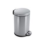 Simplehuman Pedálový odpadkový kôš 4,5 l, okrúhly, matná oceľ, FPP