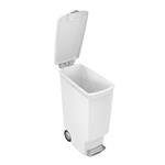 Simplehuman Pedálový odpadkový kôš 40 l, úzky, biely plast