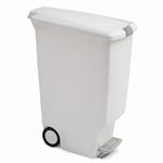 Simplehuman Pedálový odpadkový koš 40 l, úzký, bílý plast
