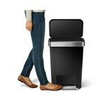 Simplehuman Pedálový odpadkový koš 45 l, černý