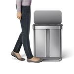 Simplehuman Pedálový odpadkový kôš 58 l (34/24), brúsená oceľ