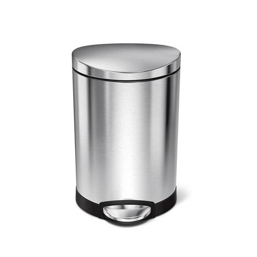 Simplehuman Pedálový odpadkový kôš 6 l, polkruhový, matná oceľ