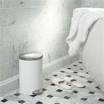 Simplehuman Pedálový odpadkový koš 6 l, půlkulatý, bílá