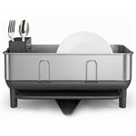 Simplehuman Plastový odkapávač na riad Compact, nerezová oceľ