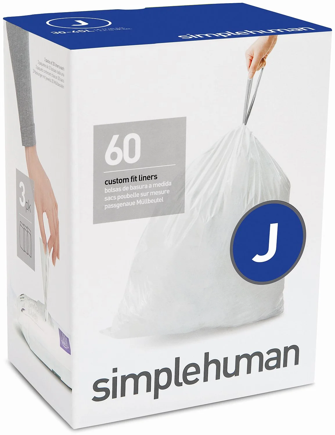 Simplehuman Sáčky do odpadkového koše 3045 l, typ J, 3 x 20 ks ( 60