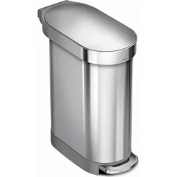 Simplehuman Slim pedálový odpadkový kôš 45 l, brúsená nerezová oceľ